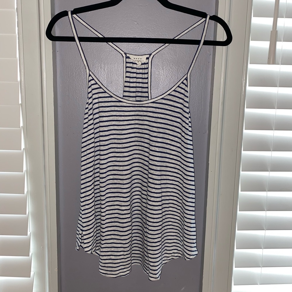 Women’s Joie Blue & White Striped Tank Top Medium